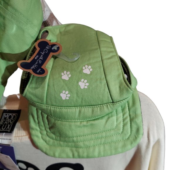 Modern Lux Dog Mom Sweatshirt (Size L) with Matching Lime Green Hats NWT - Picture 7 of 8